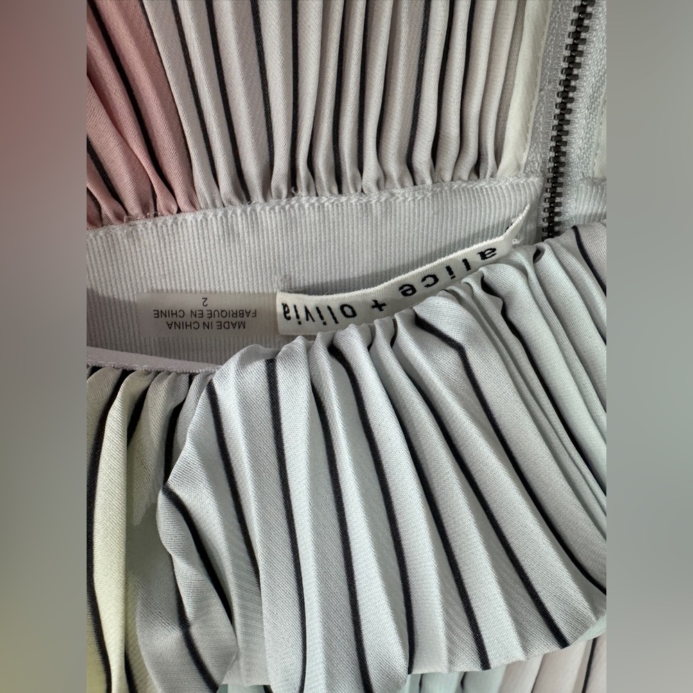 Alice + Olivia Arden Pleated Midi Skirt - Picture 9 of 9